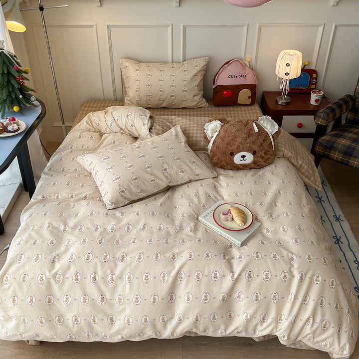 Playful Cartoon-Themed Bedspread Set