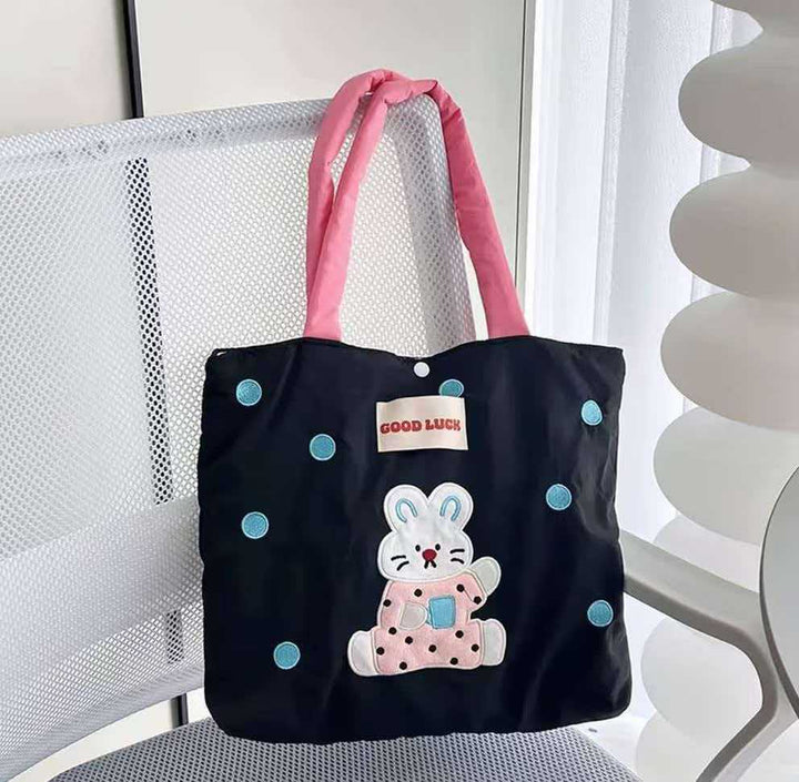 Cute Dog Embroidered Tote Bag Stornfield