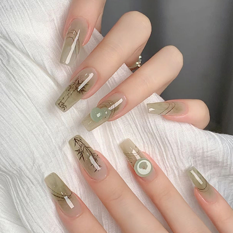 Artificial nails with modern geometric design Stornfield