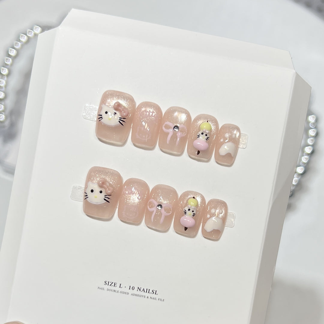Themed Decorative Press-On Nail Set