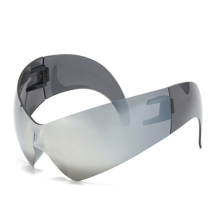 Futuristic Oversized Shield Sunglasses Stornfield
