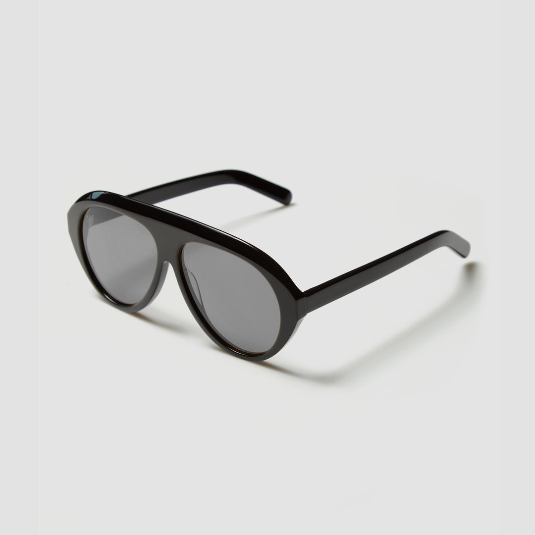 Women's Statement Sunglasses with Wide Frame and Green Lenses Stornfield