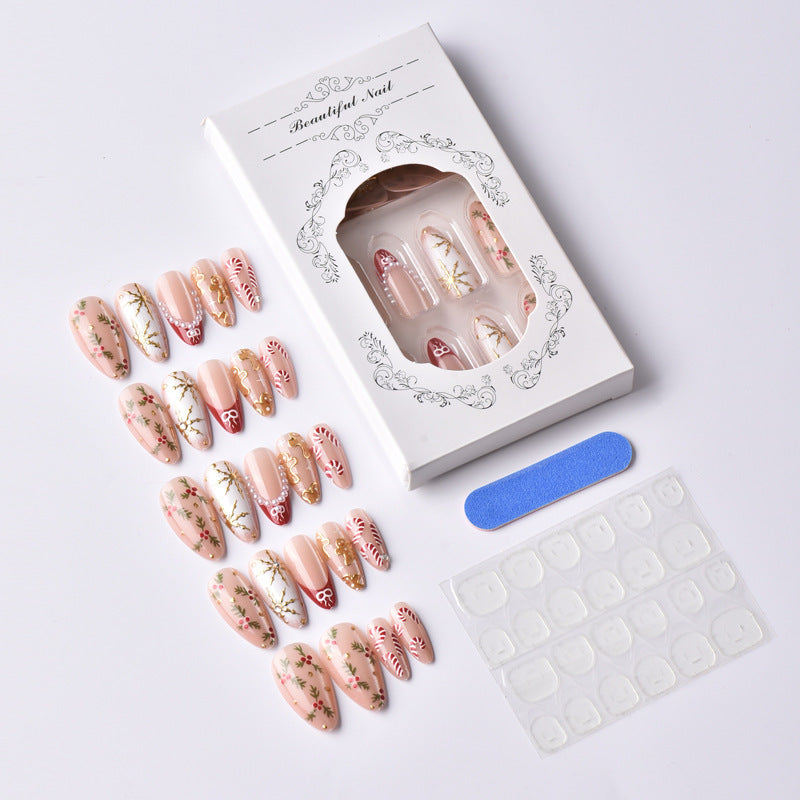 Elegant Artificial Nail Collection with Luxurious Accents Stornfield