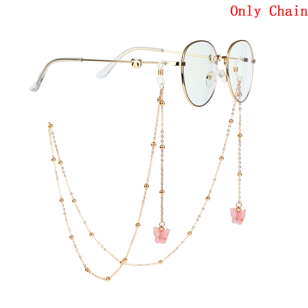Glasses chain with butterfly pendants Stornfield