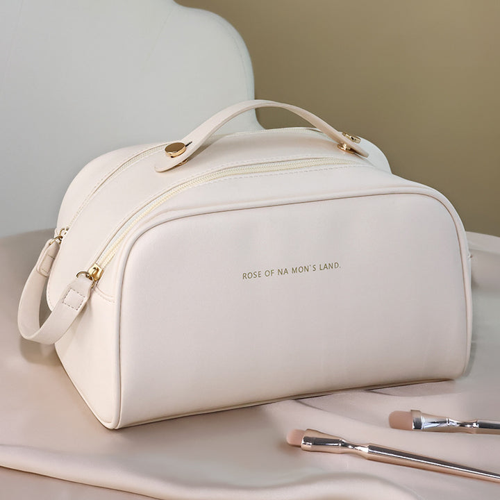 Cosmetic Transport Bag With Elegant Design And Practical Double Zip Stornfield