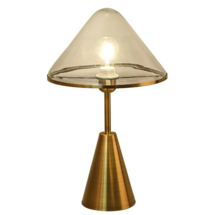 Modern Glass and Metal Table Lamp