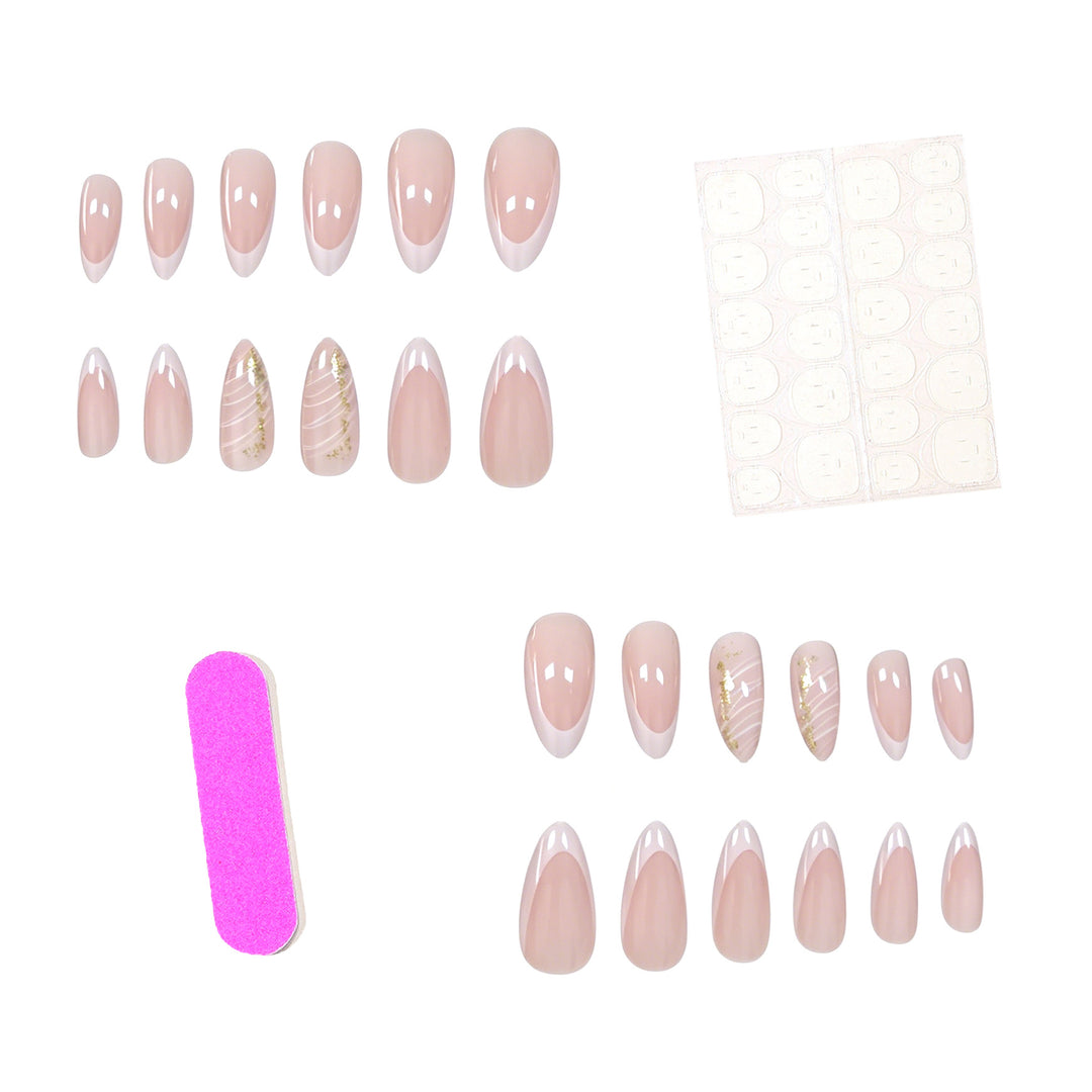 Elegant French Tip Gel Nail Enhancements Stornfield 1789915803