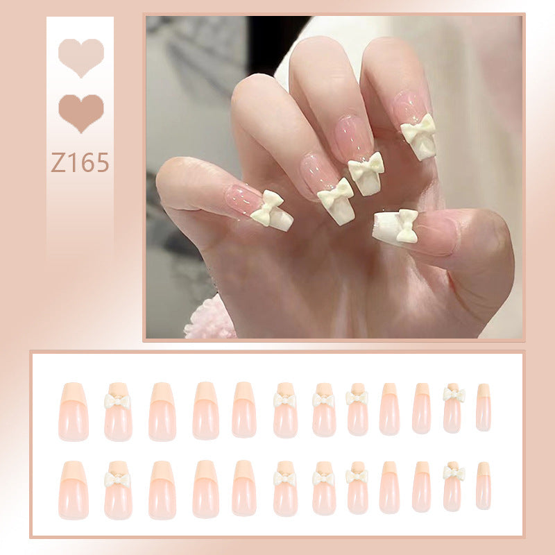 Elegant Rhinestone-Embellished Press-On Nails