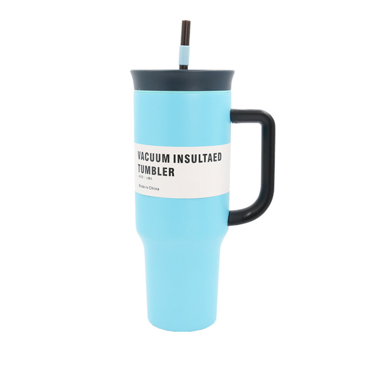 Women's Vacuum-Insulated Drinking Cup with Handle and Straw Stornfield