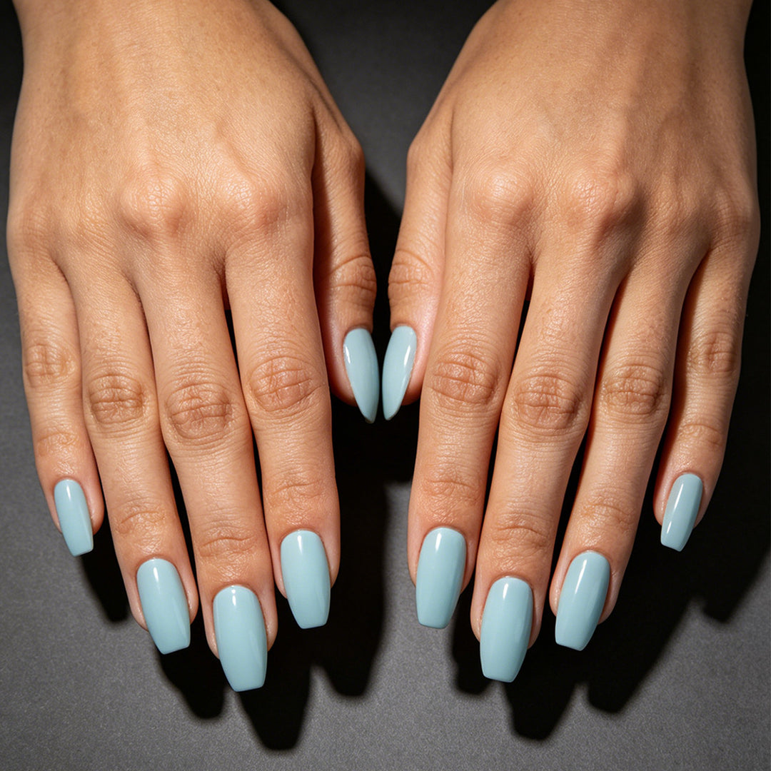 Elegant Long Coffin Press-On Nails Stornfield