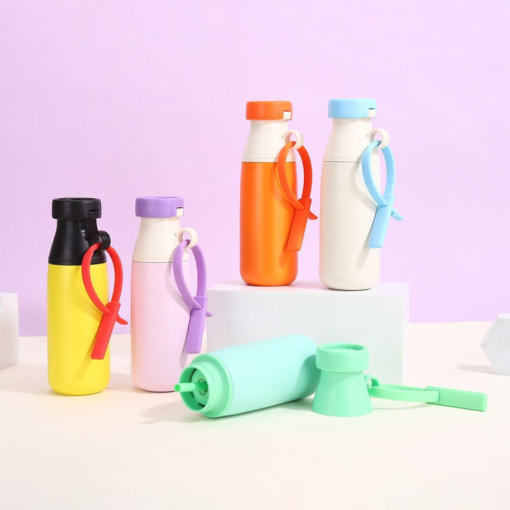 Women insulated water bottle with practical carrying strap Stornfield