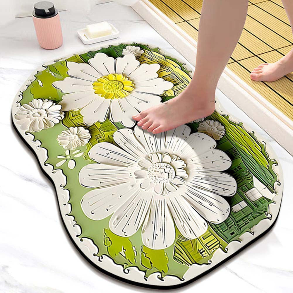 Floral Design Area Mat