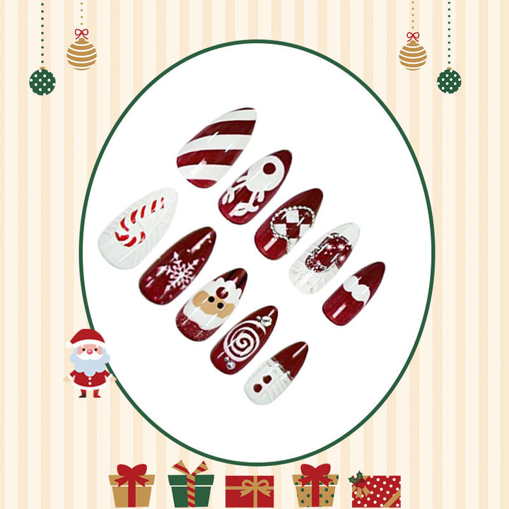 Christmas artificial fingernails Stornfield