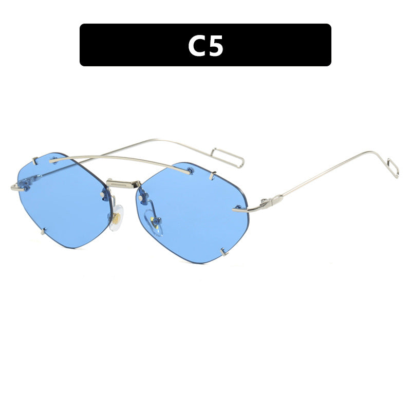 Women geometric sunglasses with ultra-light metal frame Stornfield