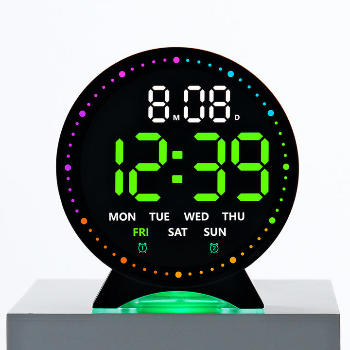 Digital alarm clock with large LED display and multifunctional display Stornfield