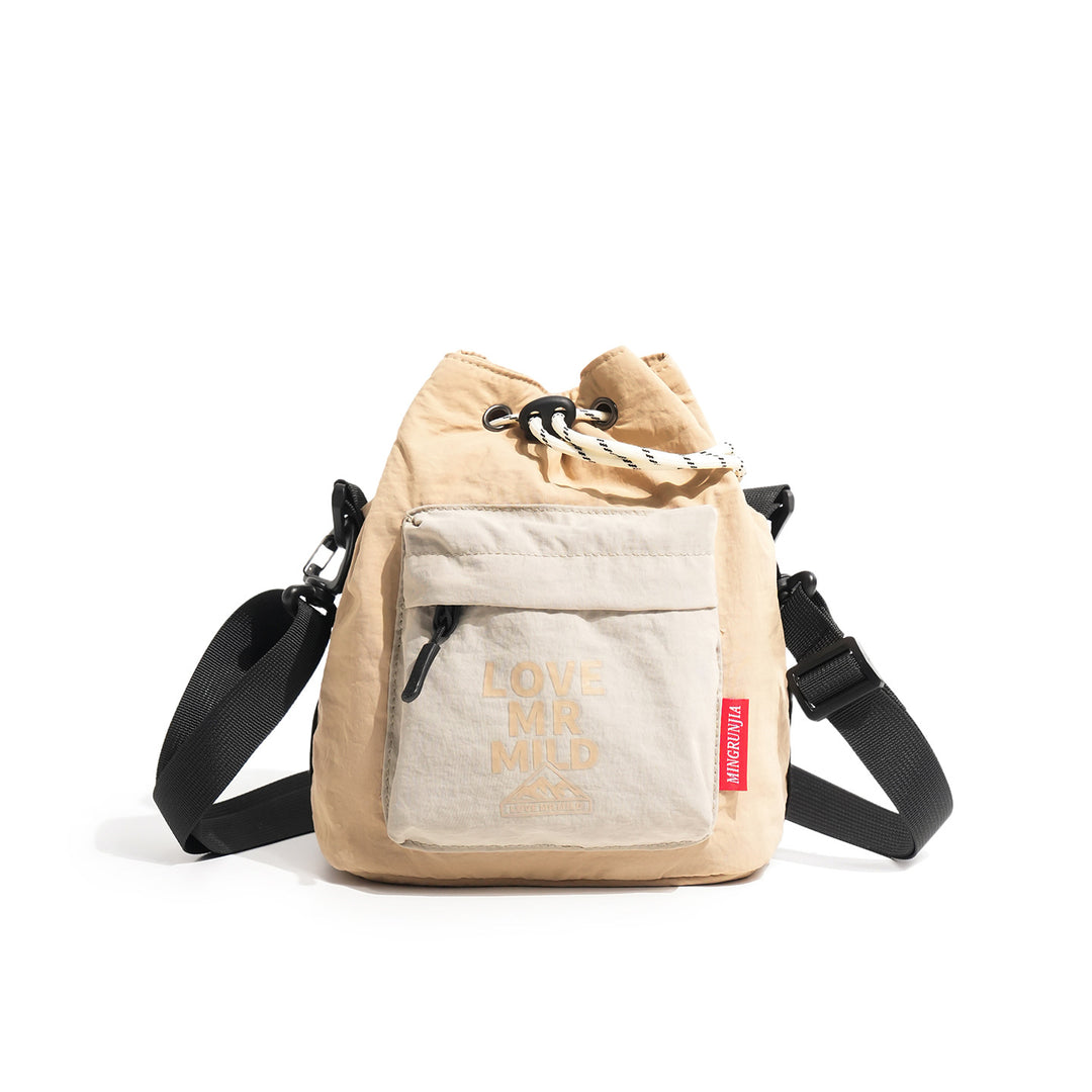 Versatile Drawstring Backpack with External Pocket Stornfield