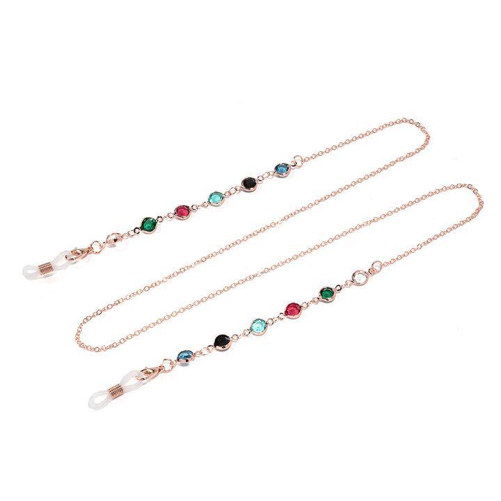 Artistic Crystal-Enhanced Eyewear Chain Stornfield