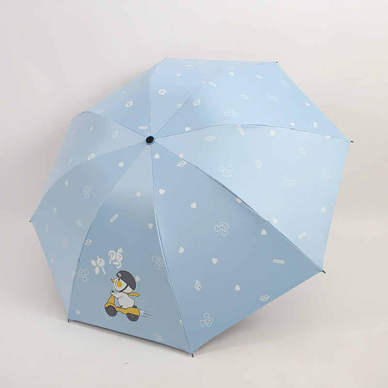 Women’s Folding Umbrella with Playful Animal Design Stornfield