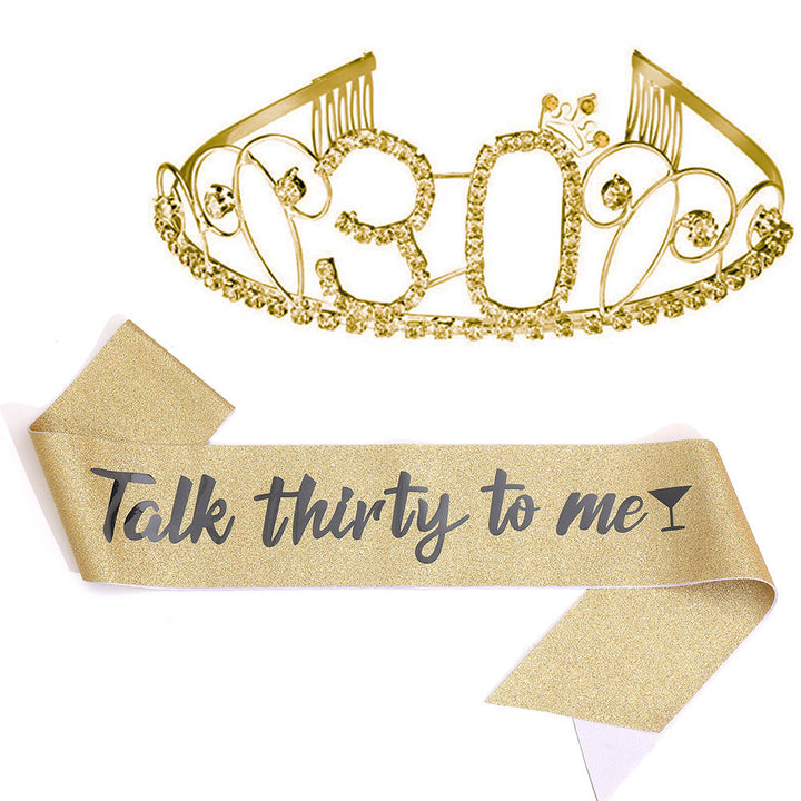 Ladies Glittering Tiara with Festive "50 & Fabulous" Design Stornfield