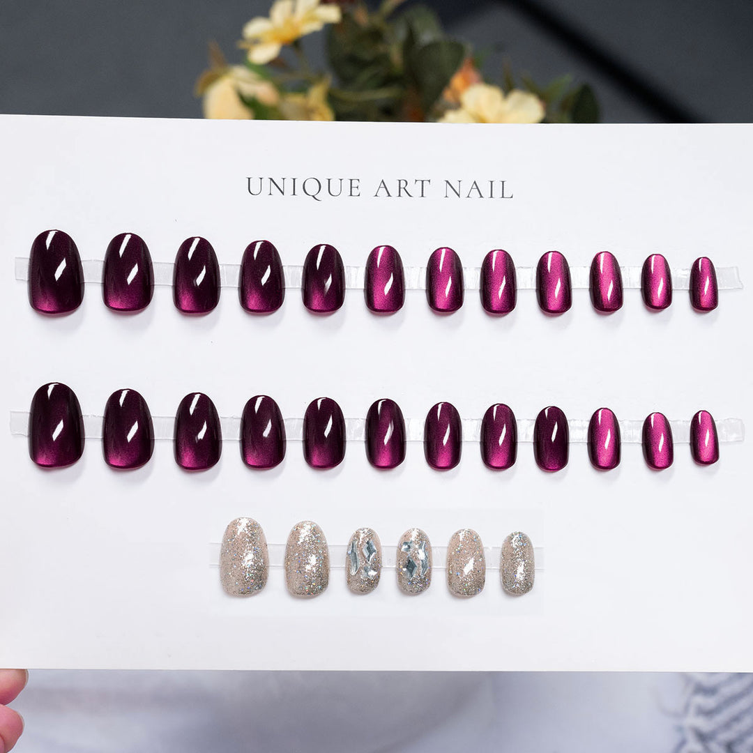 High Shine Press-On Nail Art