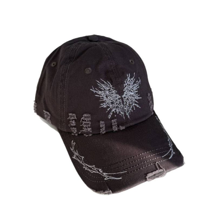 Women's Distressed Graphic Snapback Cap Stornfield