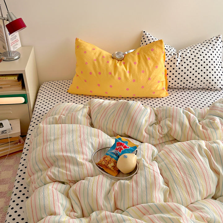 Striped Reversible Comforter Set