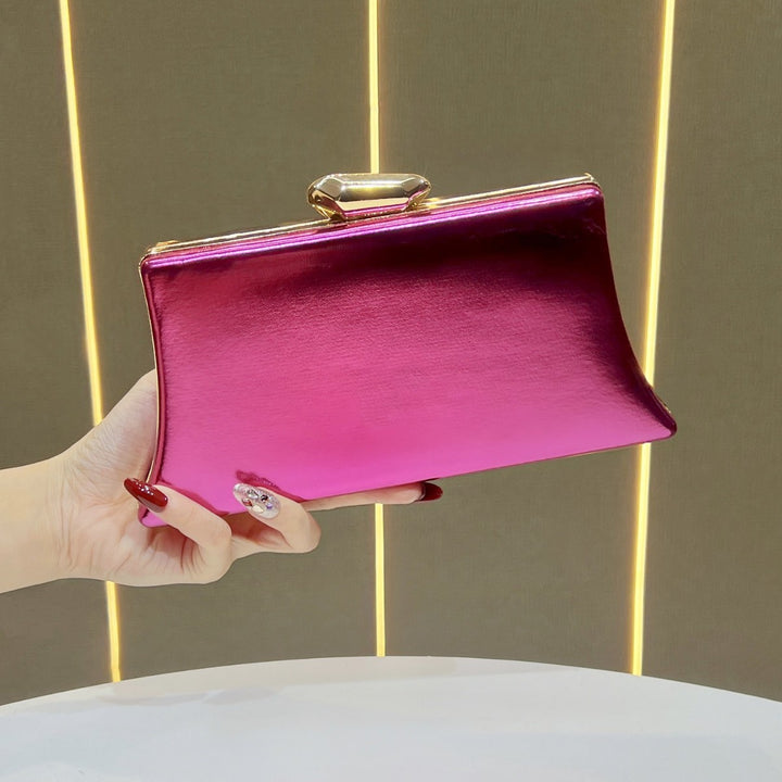 Elegant Metallic Evening Clutch