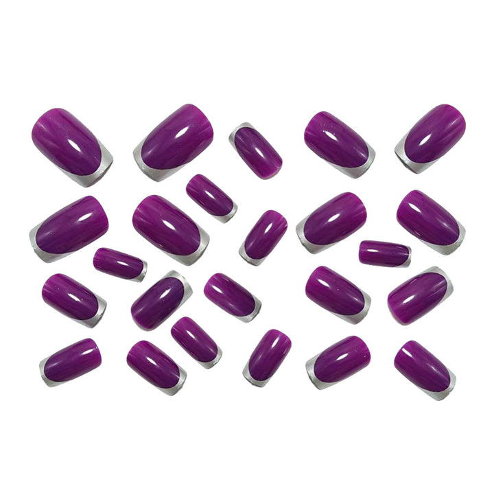 Artificial nails with shiny metallic finish Stornfield