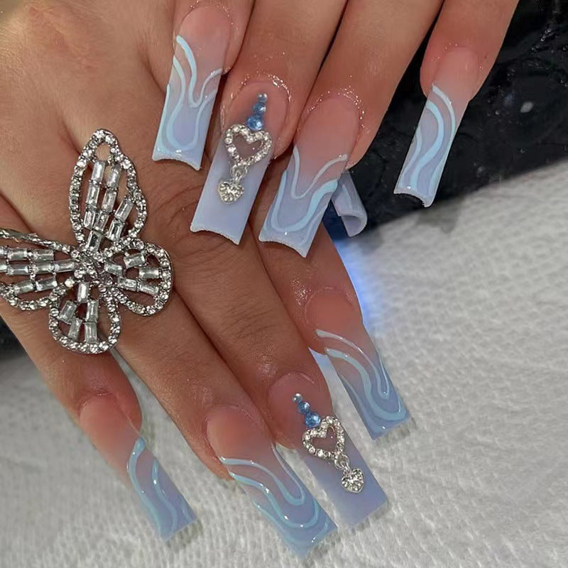 Elegantly Designed Graphic Abstract Nail Art Extensions Stornfield