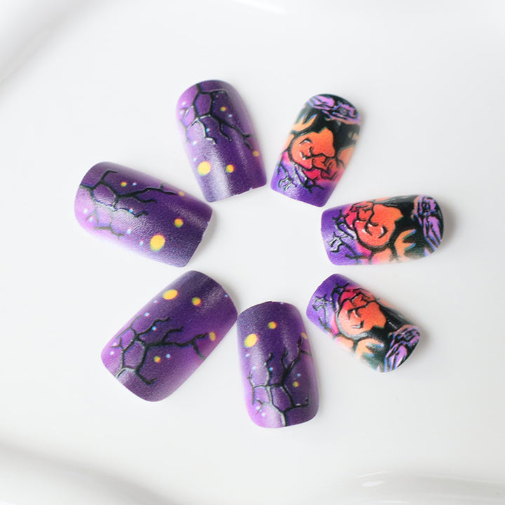 Artistic Halloween Nail Art Enhancements Stornfield