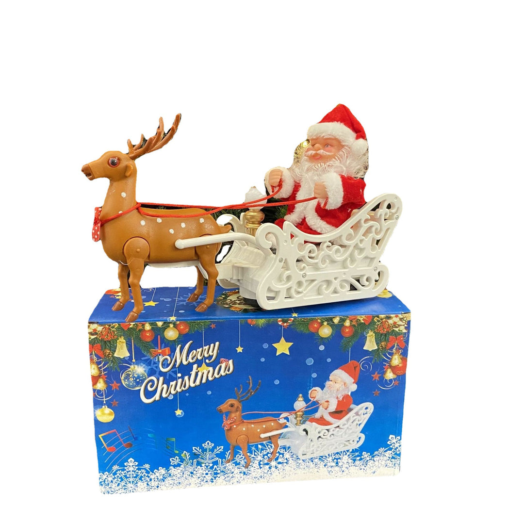 Santa Claus and Reindeer Figures Set Stornfield