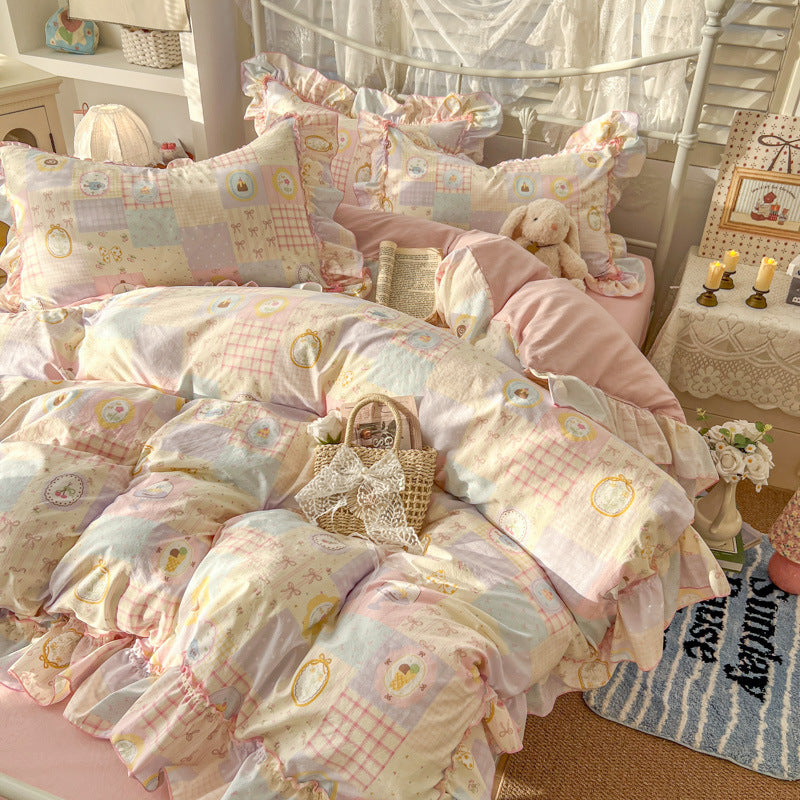 Comforting Floral Print Comforter Set