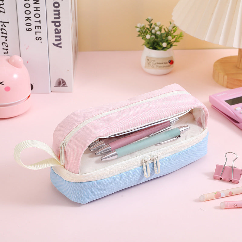 Premium Double-Zipper Pencil Case