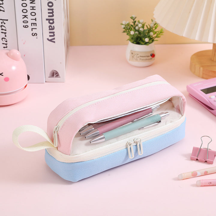 Premium Double-Zipper Pencil Case