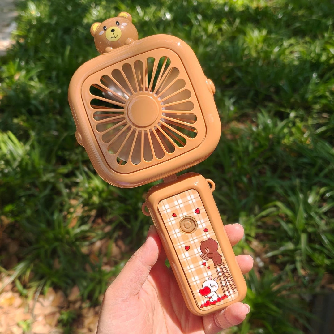 Ladies Portable Handy Mini Fan with Animal Design Stornfield