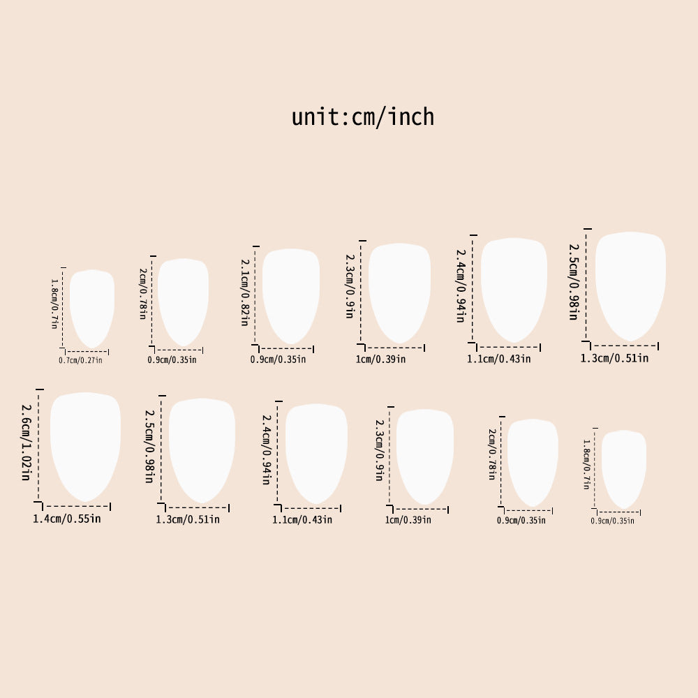 Elegant Ombre Artificial Nails Stornfield