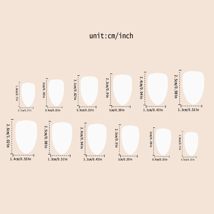 Elegant Ombre Artificial Nails Stornfield