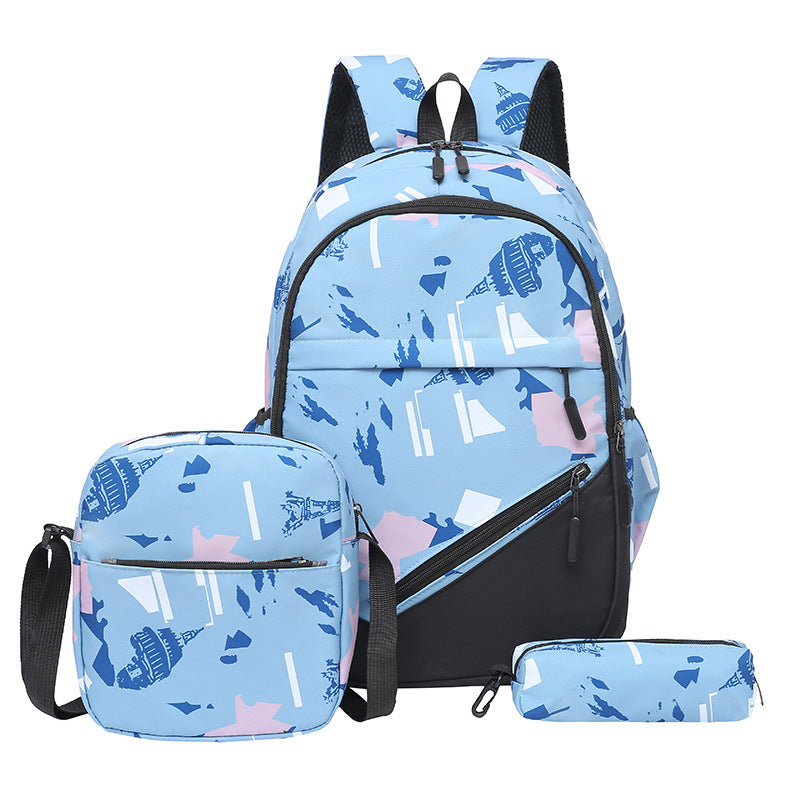 School backpack with multiple compartments and matching accessories Stornfield