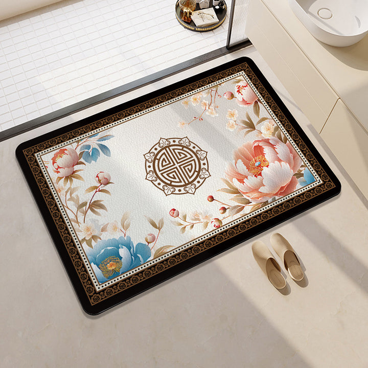 Playful Citrus-Themed Bath Mat Stornfield