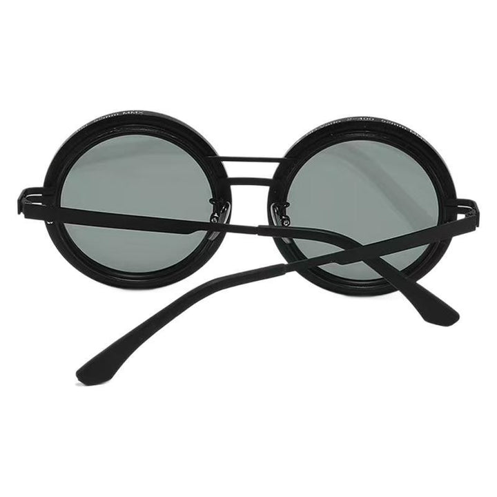 Ladies Round Retro Sunglasses with Distinctive Metal Frame Stornfield