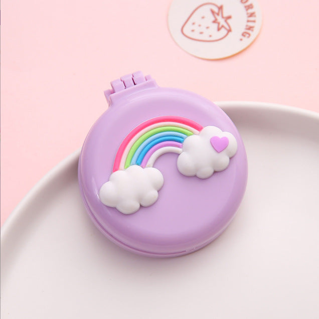 Women sweet and practical Compact Mirror Bowlift