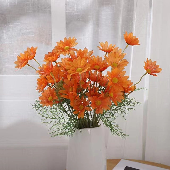 Lifelike Blue Daisy Bouquet
