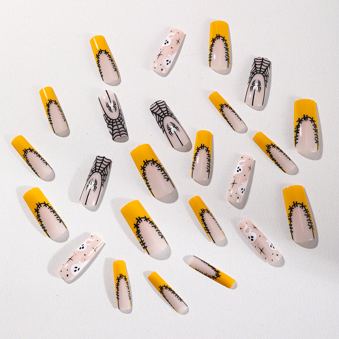 Halloween-Themed 3D Acrylic Nail Art Extensions Stornfield