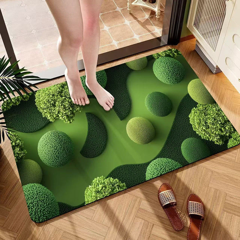 Decorative Plush Bath Mat