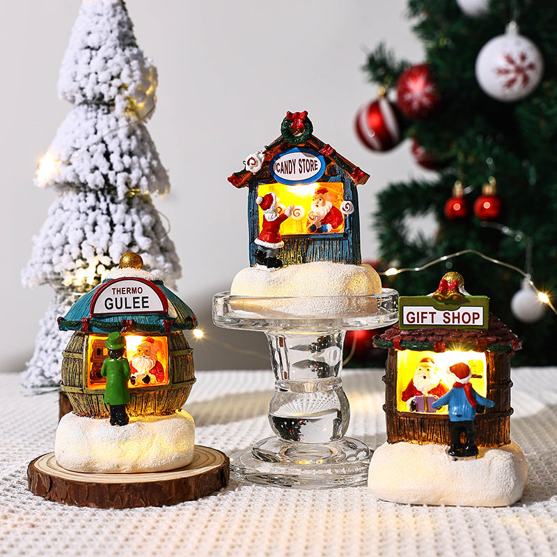 Illuminated Christmas village decoration Stornfield