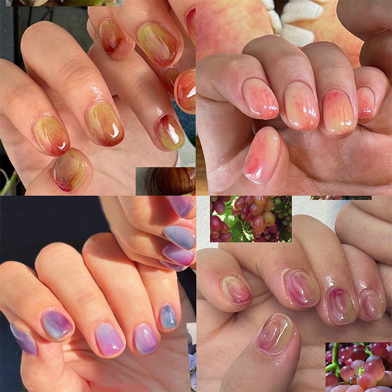 Artistic Marble-Effect Press-On Nail Set Stornfield