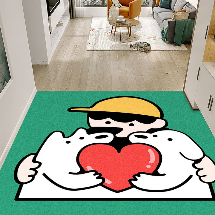 Playful Dog-Themed Area Rug