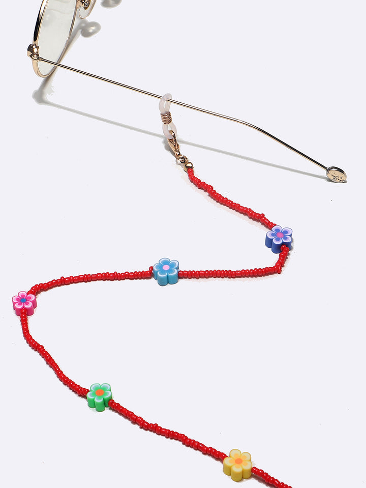 Colorful Floral Beaded Eyewear Chain Stornfield