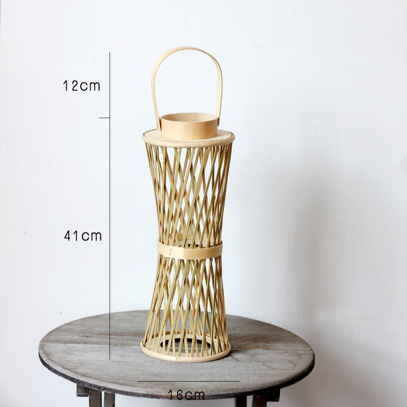 Elegant lamp stand made of woven material Stornfield