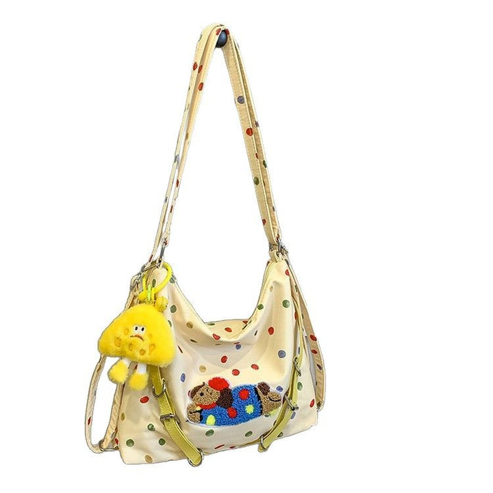 Playful Polka Dot Plush Crossbody Bag Stornfield